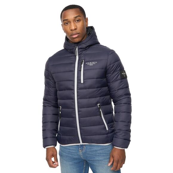Crosshatch Mens Phelpmans Puffer Jacket / Navy